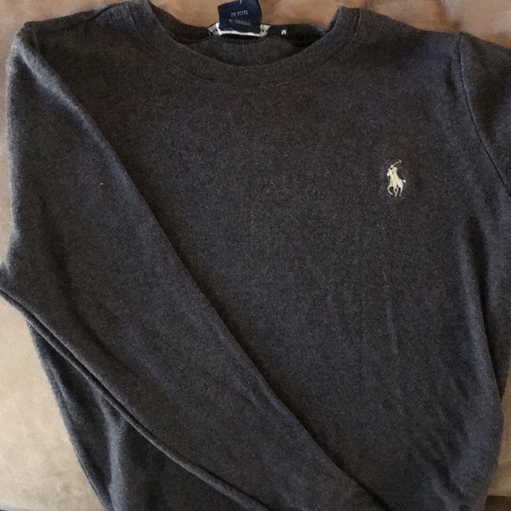 Long sleeve grey Polo Ralph Lauren for women.